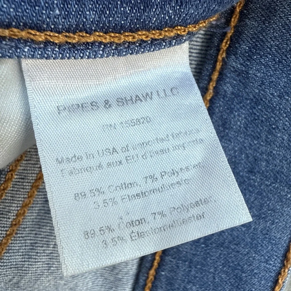 Veronica Beard Jeans Womens 24 Blue Carly Kick Flare High Rise Sunrise Wash Crop